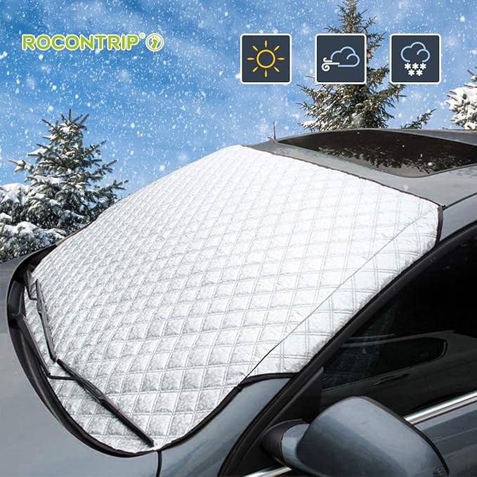 ROCONTRIP Car Windscreen Frost Cover, Windscreen Cover Protector