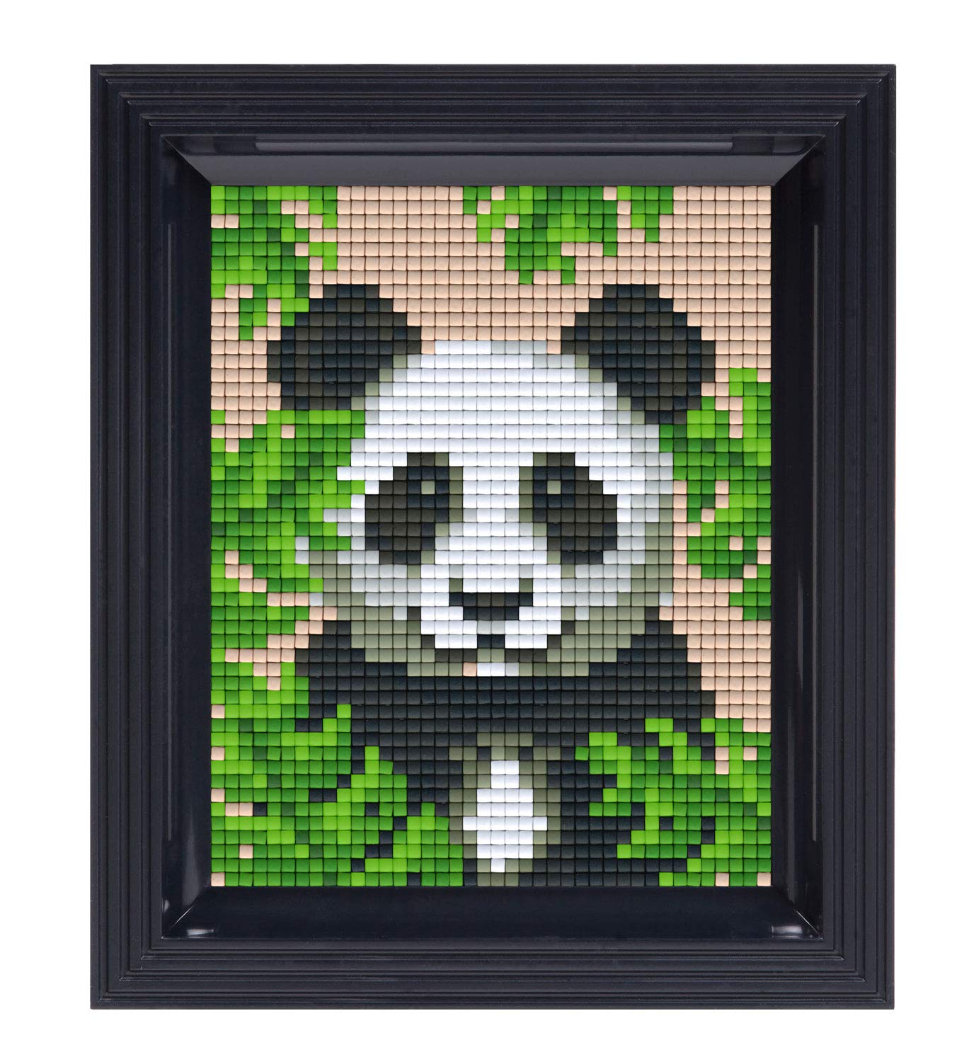 Pracht Creatives Hobby Pixel P31432 Mosaic Gift Box Panda Pixel Picture with Frame Easy Plug System No Ironing or Gluing Stones Made of Organic Plastic