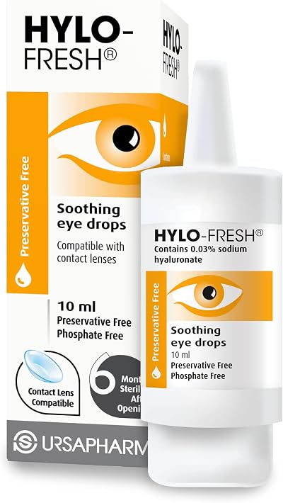 HYLO Fresh Preservative Free Eyedrops 0.03% Sodium Hyaluronate 10ml