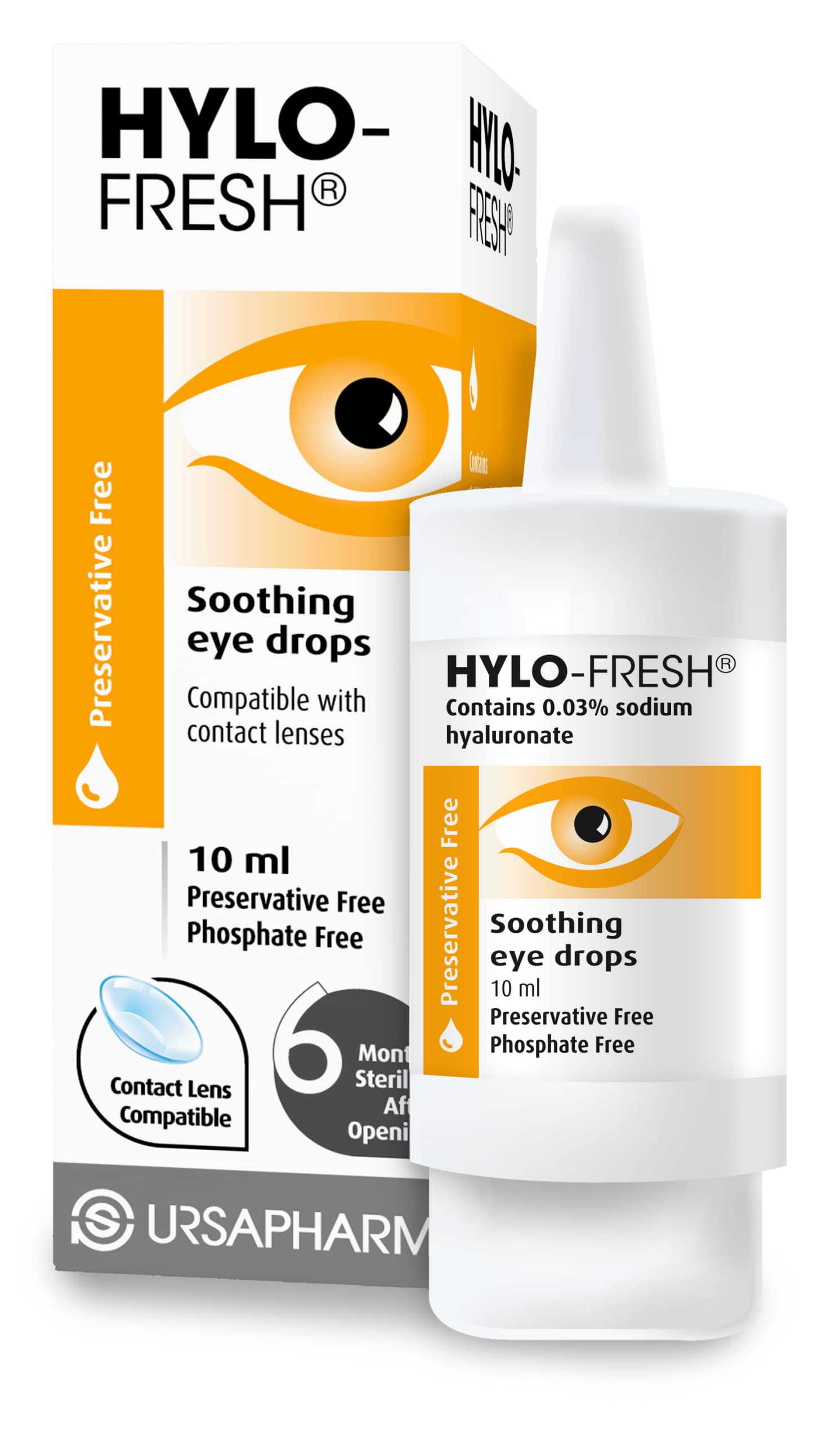 HYLO Fresh – Preservative Free - Soothing, Lubricating Eyedrops for Irritated or Mild Dry Eye – 10ml