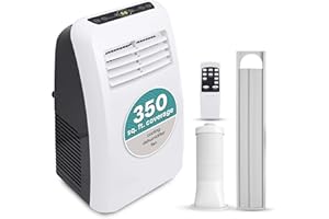 SereneLife SLPAC8 Climatiseur électrique portable 900 W 8 000 BTU Système de conditionnement de pièce froide avec refroidisse