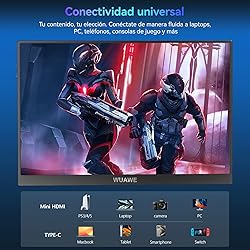 WUAWE 16" Portable Monitor, 1200P 120Hz 100% sRGB