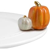 Nora Fleming Hand-Painted Mini: Pumpkin Spice (Double Pumpkin) A02 | Halloween and Thanksgiving Decor, Fall Minis, For the Home and Office