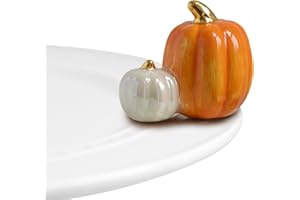 NF NORA FLEMING Nora Fleming Double Pumpkin - Hand-Painted Ceramic Halloween and Thanksgiving Decor - Fall Minis for the Home and Office