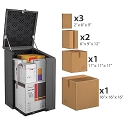 COSCO BoxGuard Large Outdoor Storage Box, Lockable