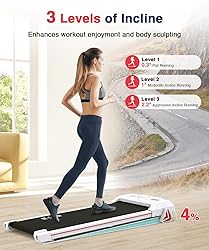Redliro Walking Pad with Incline Under Desk