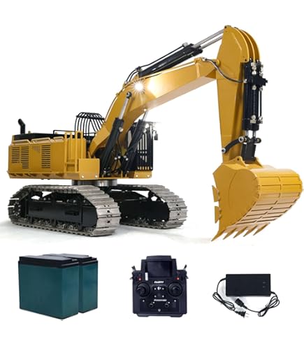 Amazon.com: wheelfun 1/8 Scale RC Hydraulic Excavator PC1250 Metal