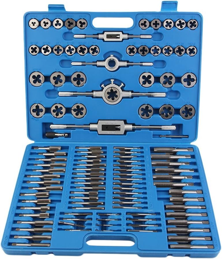 Tap and Die Set TAP and Drill BIT Set, 110 pcs Tap and Die Set Metric