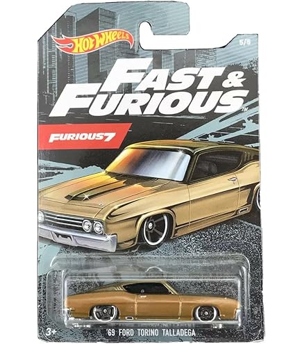 Amazon.com: Hot Wheels - '70 Ford Torino (Blue) - HW Racing 12-8