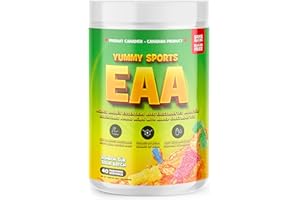 Yummy Sports EAA Supplement Powder – Pre Workout Powder - Keto-Friendly, Gluten-Free, Sports Nutrition Pre-Workout Powder for