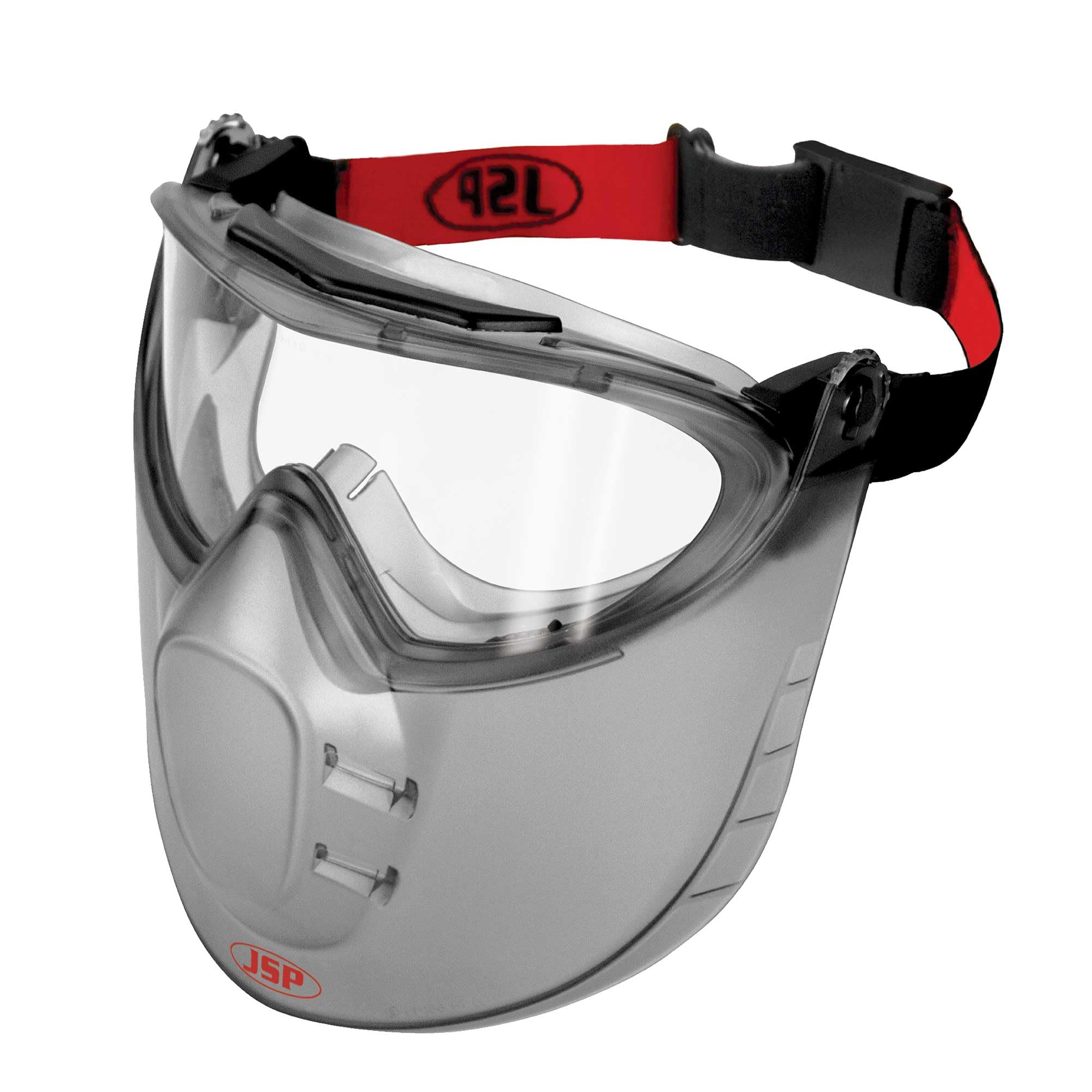 JSP STEALTH 9200 Faceshield Protective Safety Goggles - Anti-mist N Rated - Lightweight Eye Protection - Moveable Faceshield - Adjustable Headband - EN 166 & EN 170