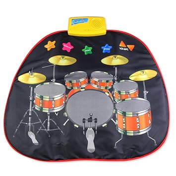 Lommer Musik Spielzeug Kinder Schlagzeug Musik Matte Drum Teppich