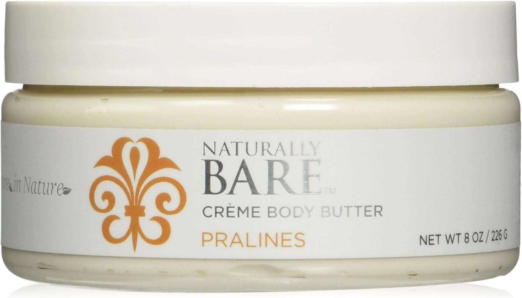 Naturally Bare Pralines Creme Body Butter Coconut, 8 Ounce