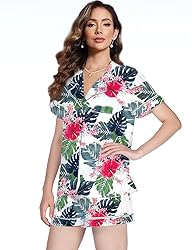 WJing Yi Jia Womens Pajama Sets XS-4XL Silk Satin