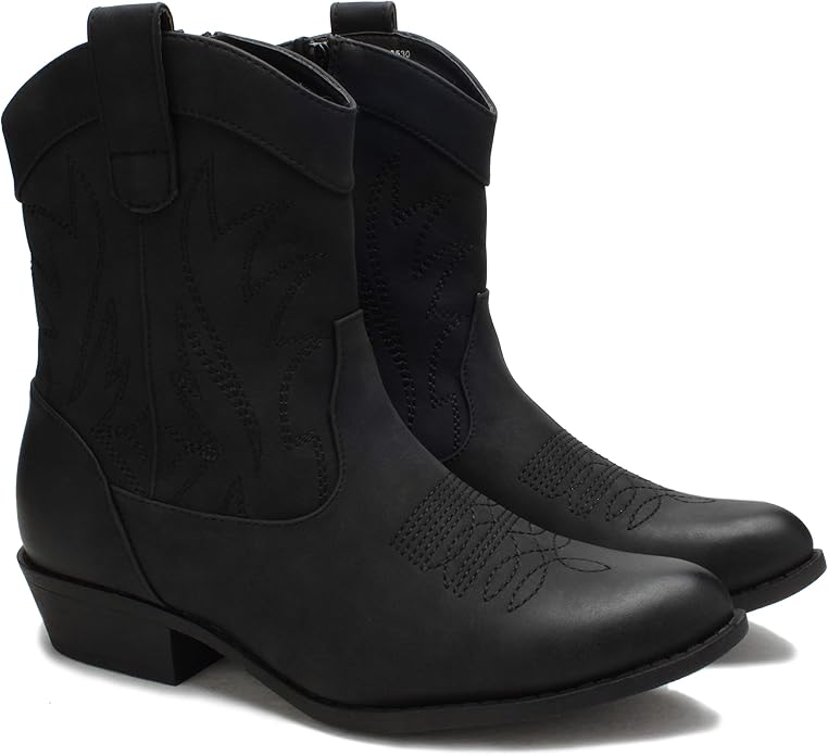 PEPPEP Western Cowboy Boots Embroidered