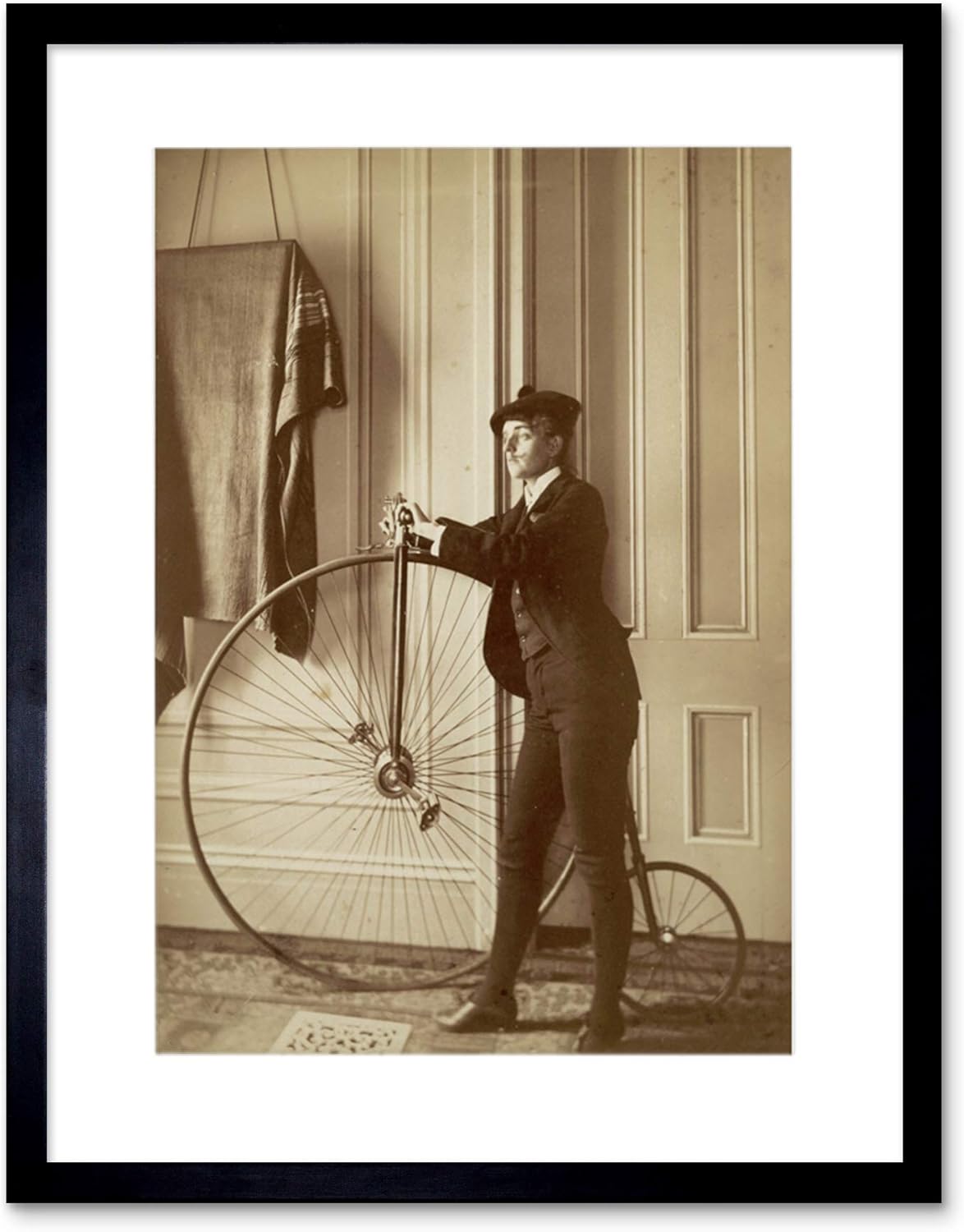 mounting a penny farthing