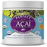 Perfect Supplements – Perfect Acai Powder – 95 Grams – Pure Organic Freeze-Dried Acai Berry Superfood - Powerful Antioxidants - Supports Immune System