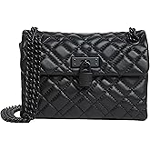 Kurt Geiger London Mini Brixton Drench Leather Shoulder Bag (Black)