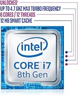 Intel Core i7-8700K 8th Gen Processor 3.7 GHz 6 Core Unlocked BX80684I78700K view 3