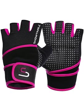 SHOWTIMEZ Trainingshandschuhe Fitness Handschuhe Grips für Gewichtheben - S, M, L, XL