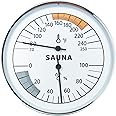 Sauna Thermometer and Hygrometer Combo – Precise Temperature & Humidity Gauge for Sauna Roomsk, Temperature Range 70-250°F, Humidity Range 0-100%