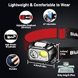 Blukar Head Torch Rechargeable 2 Pack 2000L 8 Modes IPX5 Sensor Light view 8