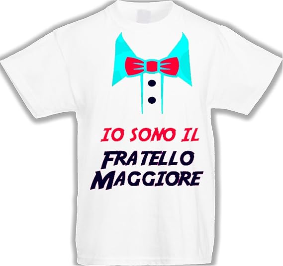 t shirt bambino fratello maggiore