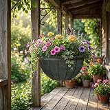 Karrma Ltd Natural Jute Hanging Basket Liner 14in Pack of 4 Biodegradable view 6