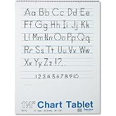Pacon 74710 Chart Tablets w/Manuscript Cover, Ruled, 24 x 32, White, 25 Sheets