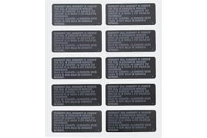 SG Store 10pcs Black Warranty Seal Stickers 33x15mm Anti-Tamper Label Stickers Compatible with Sony PlayStation 3