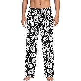Meocouoe Men's Pajama Pants Soft Lightweight Lounge Sleep Pj Bottoms with Pockets Drawstring