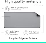 Logitech Desk Mat Studio Series Large Desk Pad Grey 30x70 cm view 4
