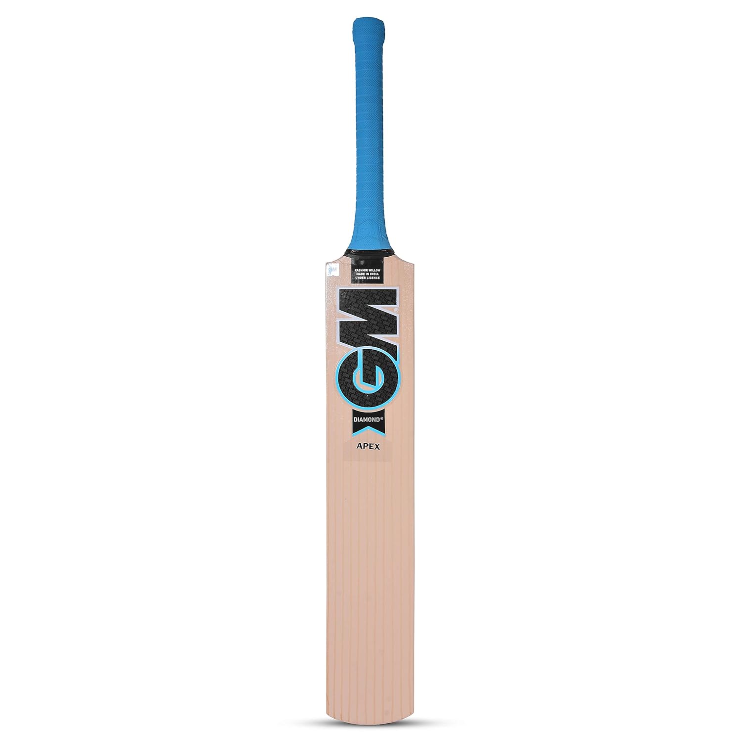 GM Diamond Apex Kashmir Willow Cricket Bat with Cloth Cover on Face