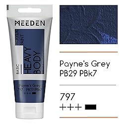 MEEDEN Acrylic Paint Payne's Grey: 100ml/3.38oz
