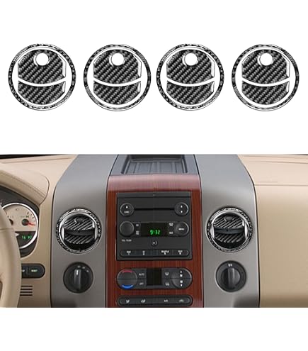 Amazon.com: NVCNX Real Carbon Fiber Compatible with Ford 11th Gen F150  F-150 2004-2008 Lariat FX2 Sport FX4 King Ranch STX XLT 5.4 Triton V8 Dash  Cigarette Lighter Panel Cover Interior Trim Accessories