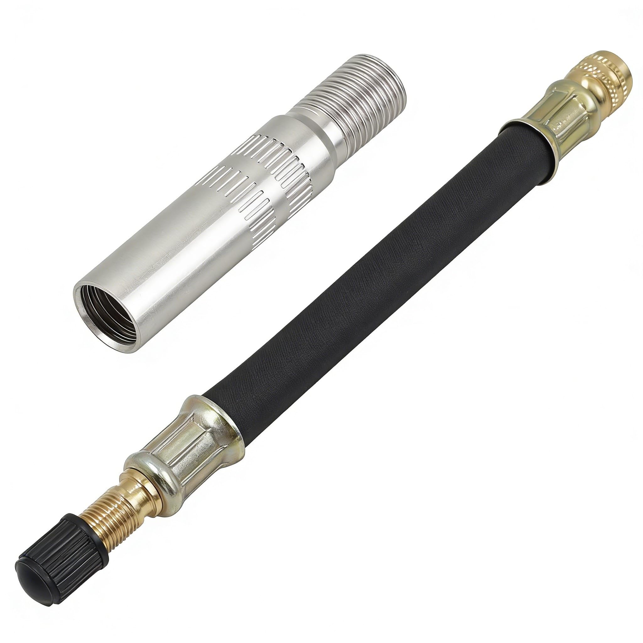 aibiku 2PCS Tire Valve Extension Kit for Electric Scooter, 4cm Rigid & 10cm Flexible Valve Stem Extender, Schrader Valve Air Pump Adapter Compatible with Xiaomi M365, Segway Ninebot Max, Bike
