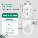 STOREMIC Toilet Seat Soft Close Universal D Shape White Quick Release view 2