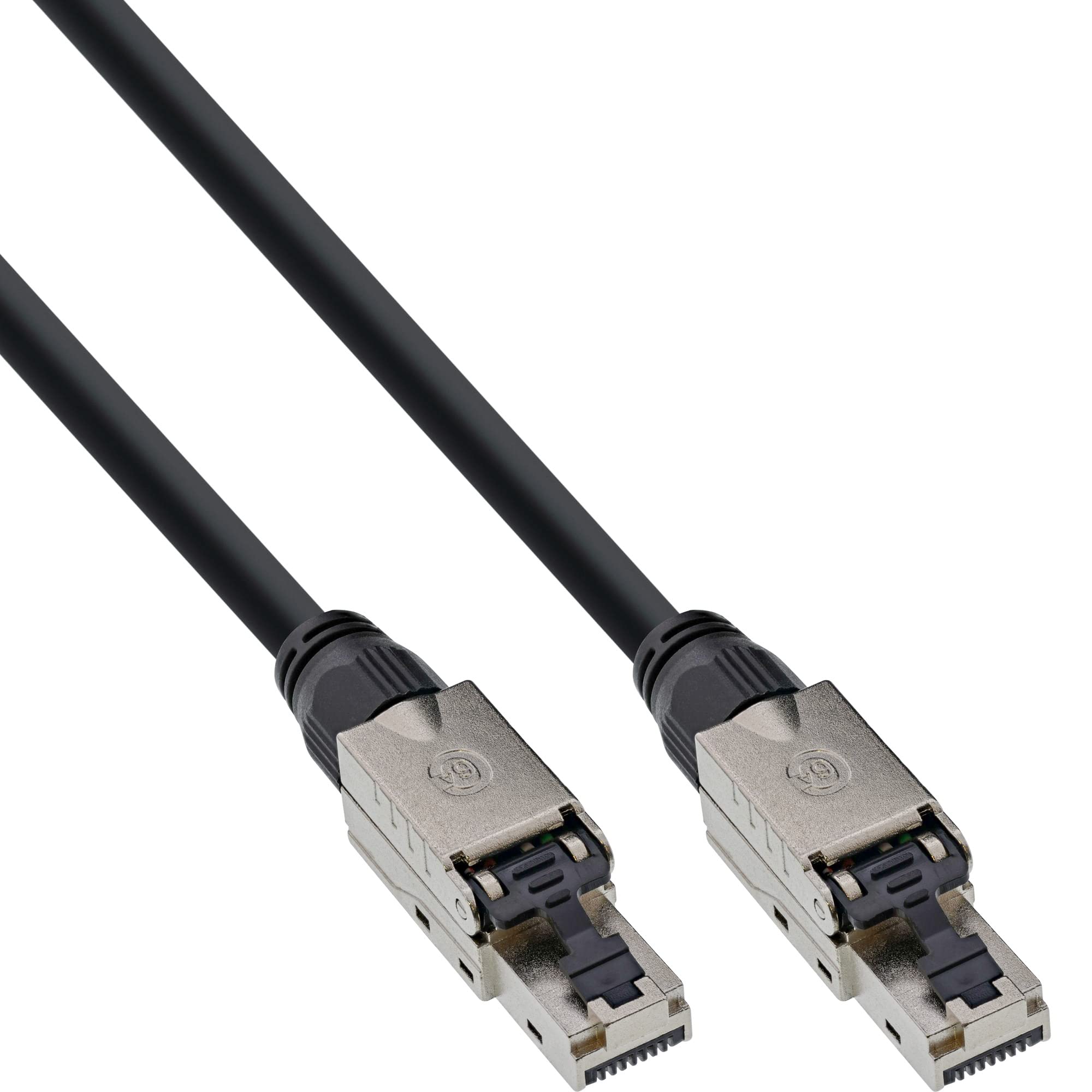 InLine® Patch Cable, U/UTP, Cat.6A, Halogen-Free, AWG23 Copper, Black, 20 m