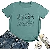 ROSEPARK Womens Graphic Tees Spread Kindness Cute T Shirts