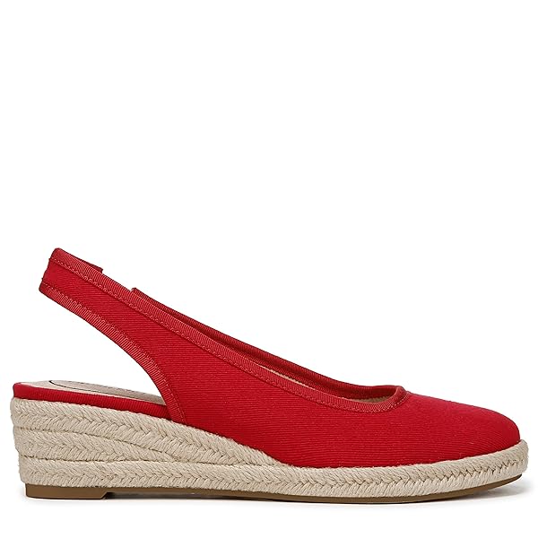 LIFESTRIDE WOMENS KAYDEN WEDGE SANDAL FIRE RED 6 W