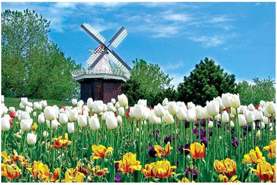 AMOUSTORE 1000 Piece Jigsaw Puzzles, Non-Wooden Jigsaw Puzzles, Tulip Jigsaw Puzzle for Adults Kids Gift - Educational Toy (Tulip)
