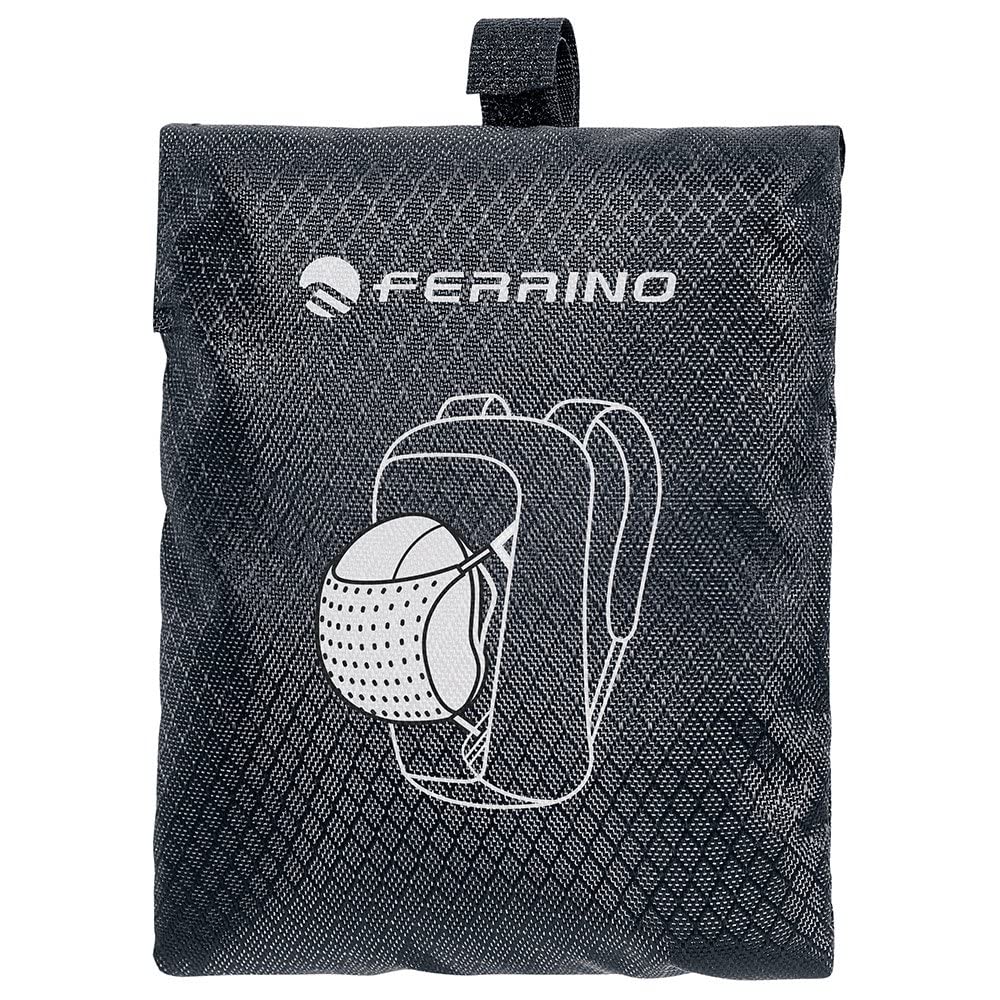 Ferrino Helmet Holder for Backpack, Unisex Adults, Black (Black), One Size