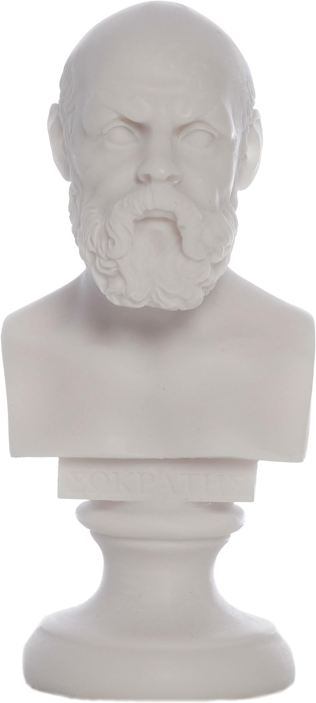Socrates Bust Statue with Round Base (Version 1)