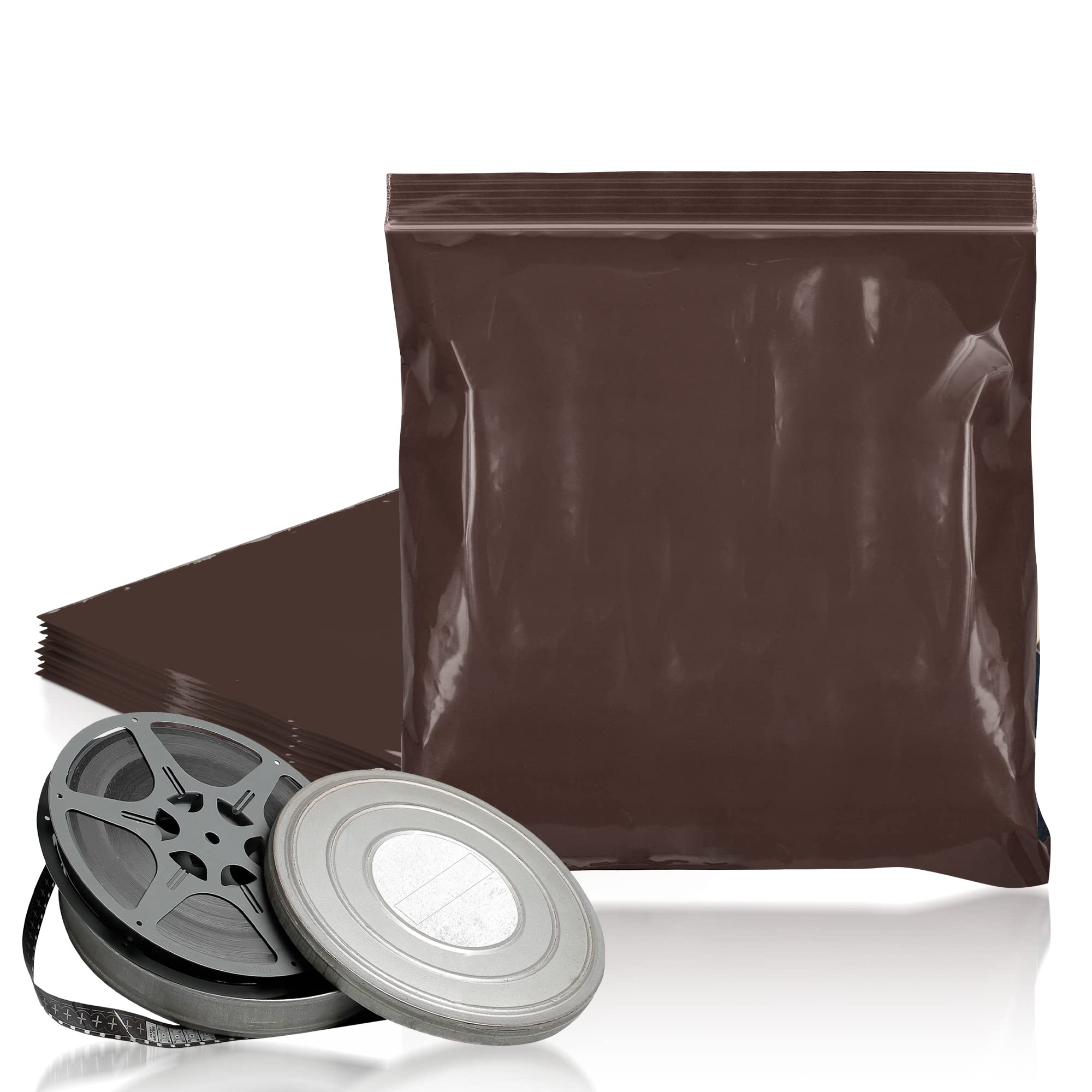 PUREVACY Amber Zip Bags for Packaging, 12 x 12