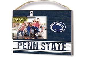 KH Sports Fan Team Color Penn State Nittany Lions Clip Photo Frame, Holds 4x6 Photo, Nittany Lions Gifts and Home Decor; Display Your Team Spirit with This Penn State Picture Frame