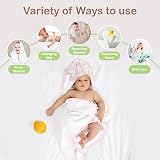Mother's Choice Organic Cotton Baby Poncho with Hood 84x84 cm 3D Butterfly view 5