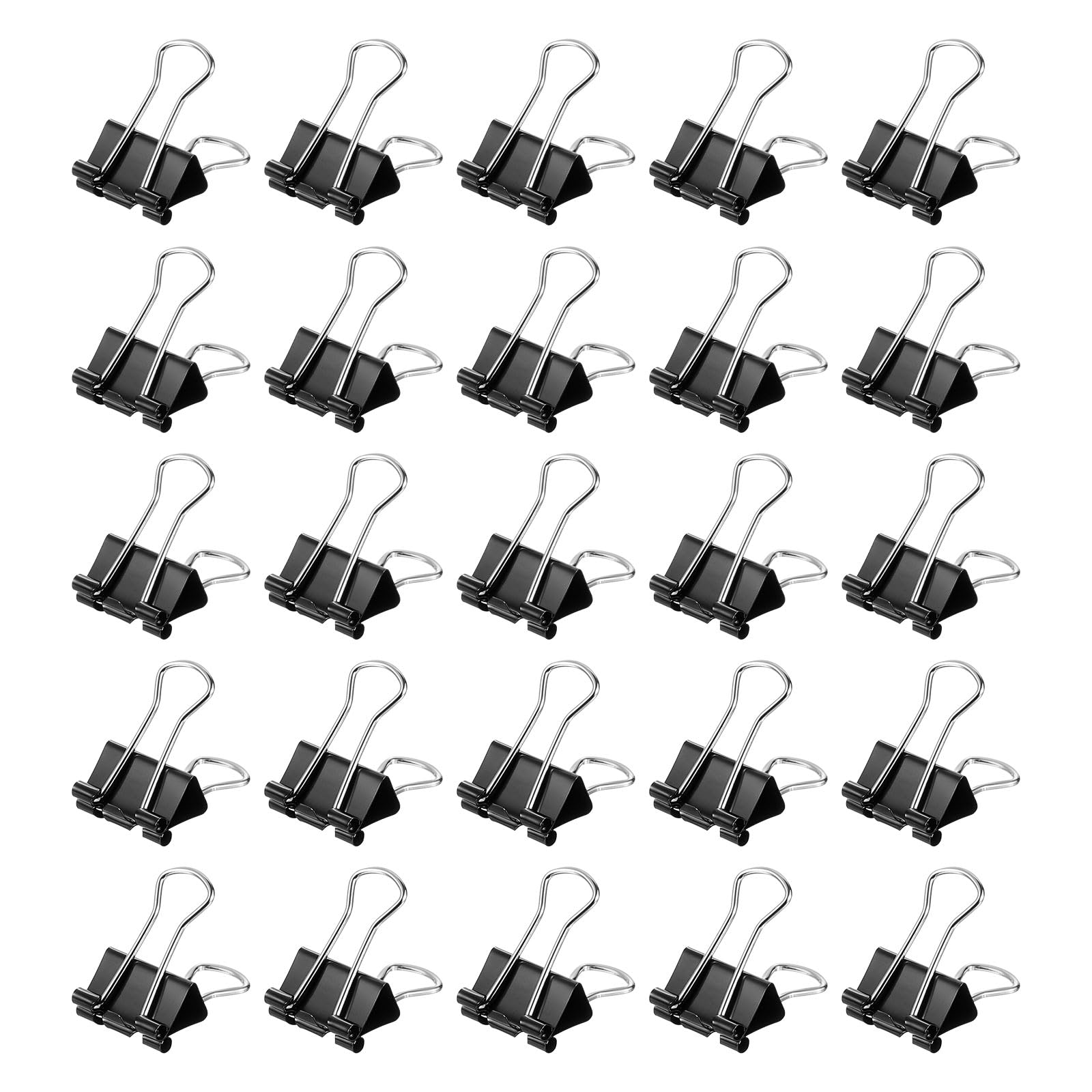M&G Binder Clips 19mm/0.76 Inch, 2 Set Small Binder Paper Clip Bag Clips Pocket Clip Office Supplies for Organizing Documents and Papers, Black
