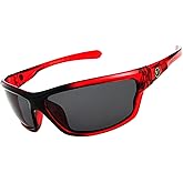 Nitrogen Polarized Rectangular Sunglasses for Men - Sport Wrap Around Frame UV400 Protection