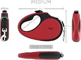 TUG 360° Tangle-Free Retractable Dog Lead 5 m Medium 25 kg Red view 2