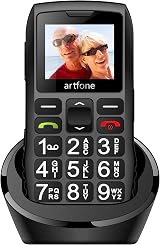 artfone Big Button Mobile Phone for Elderly with SOS Torch Bluetooth 1800mAh